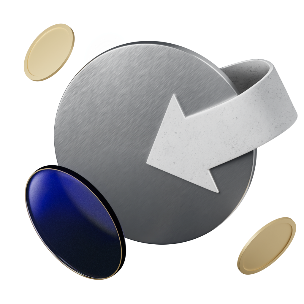 Personalized exchange rate 3D illustration