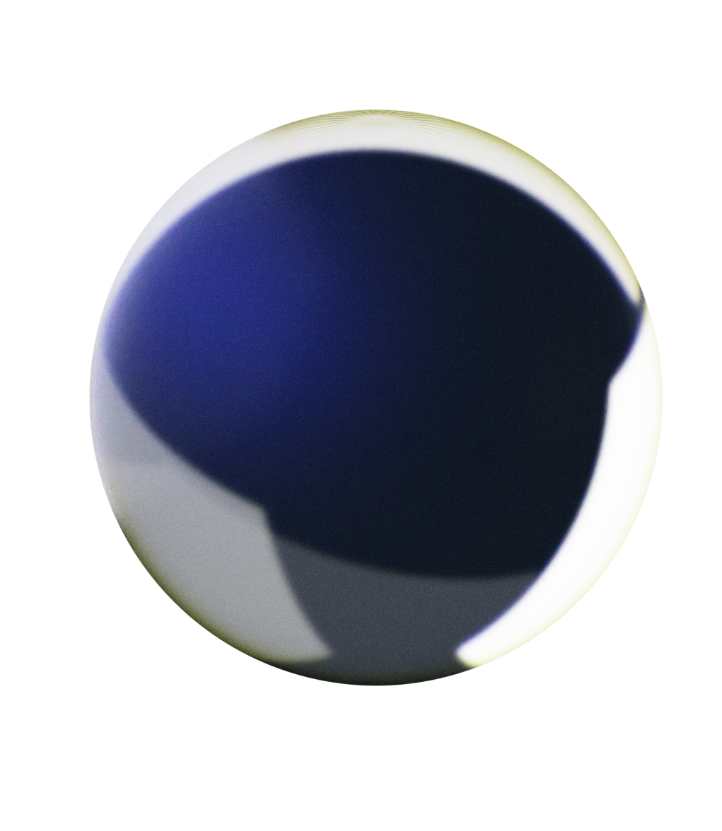 Transparent glass material sphere