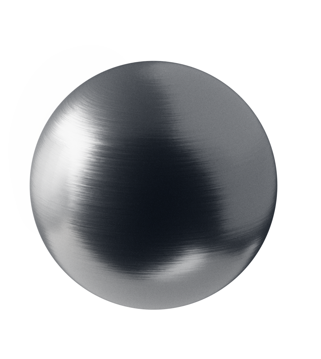 Metallic material sphere