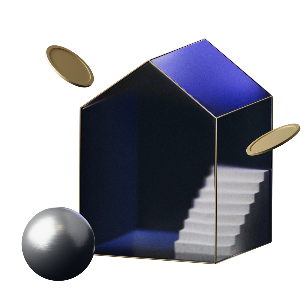 Private banking 3D illustration 10