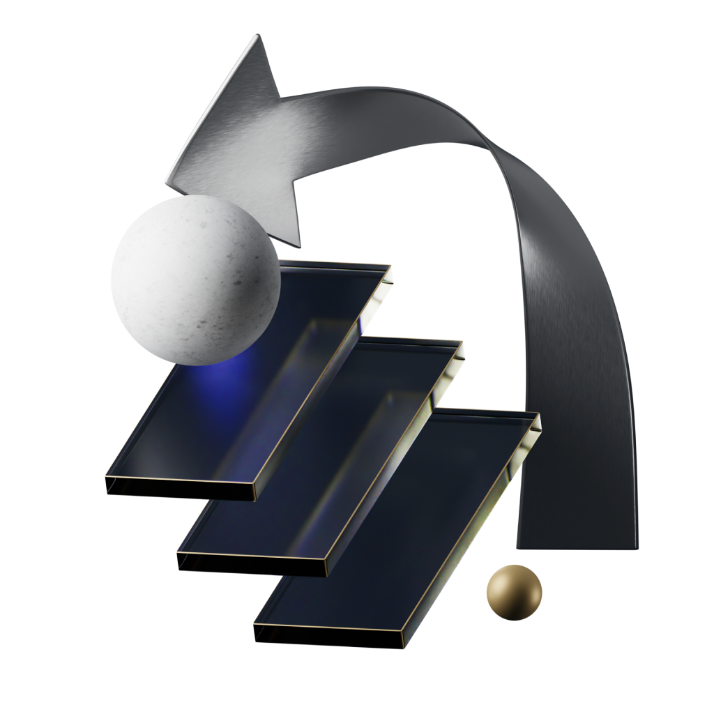 Private banking 3D illustration 5
